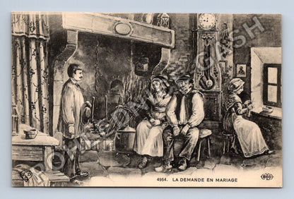 Pohlednice Francie La Demande en Mariage 1914 (M42899)