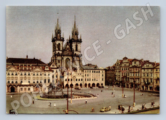 Pohlednice Praha Staroměstské náměstí Týnský chrám (M4290)