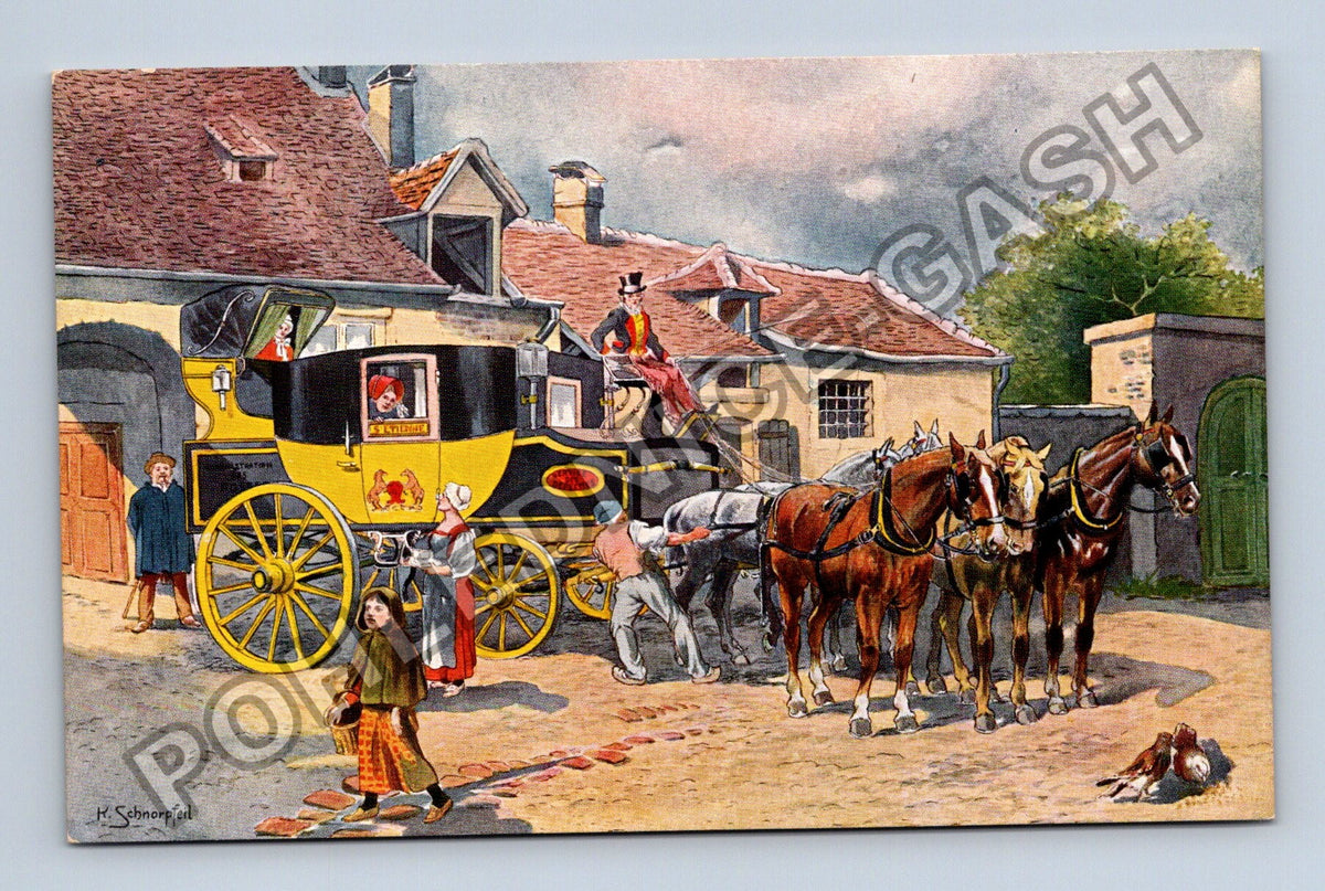 Pohlednice Francouzská dostavníková pošta 1840 (M42912)