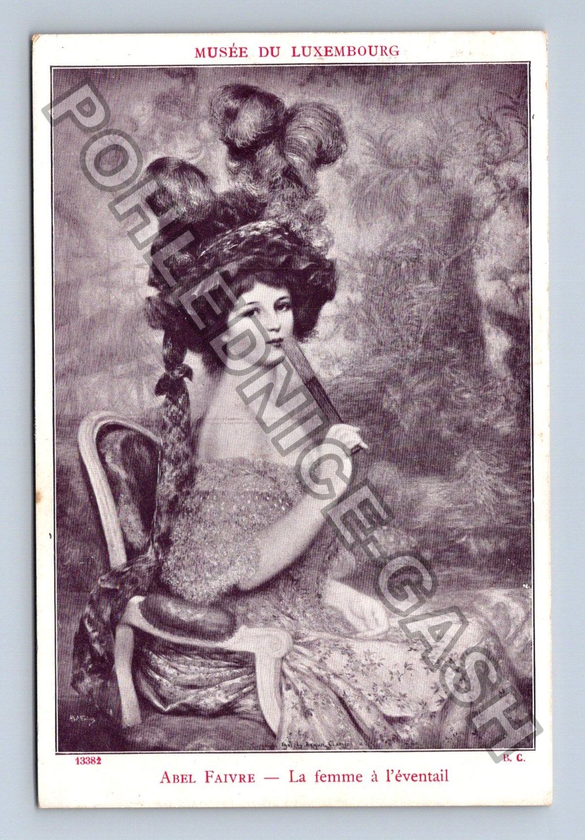 Pohlednice Lucembursko Abel Faivre La femme à léventail (M42927)
