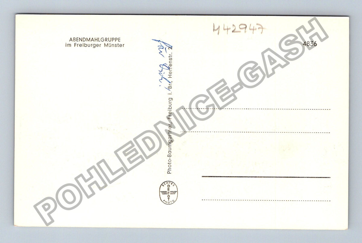 Pohlednice Německo Freiburg Münster Poslední večeře (M42947)