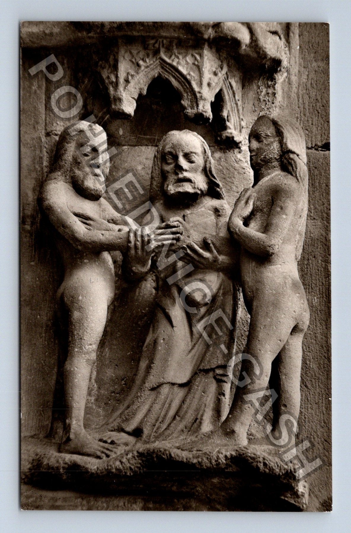 Pohlednice Německo Freiburg Münster Nordportal sochařství (M42949)