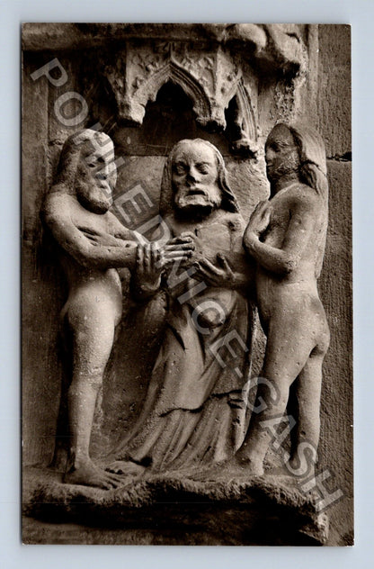 Pohlednice Německo Freiburg Münster Nordportal sochařství (M42949)