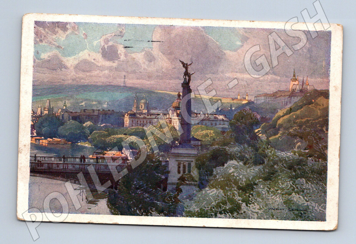 Pohlednice Praha Most Svatopluka Čecha historický (M4295)