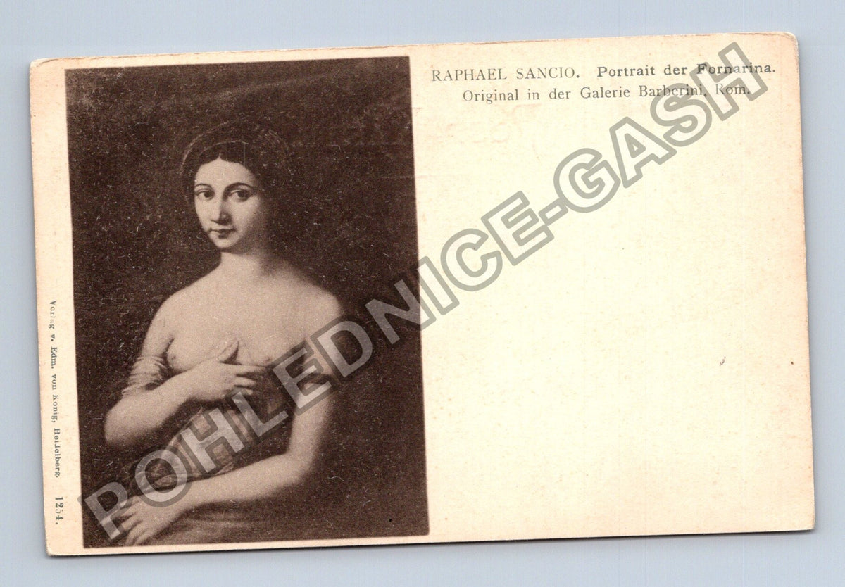 Pohlednice Itálie Raphael Sancio Portrét Fornariny (M42955)