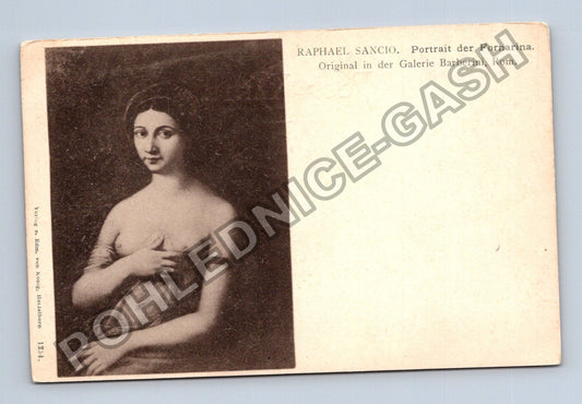 Pohlednice Itálie Raphael Sancio Portrét Fornariny (M42955)