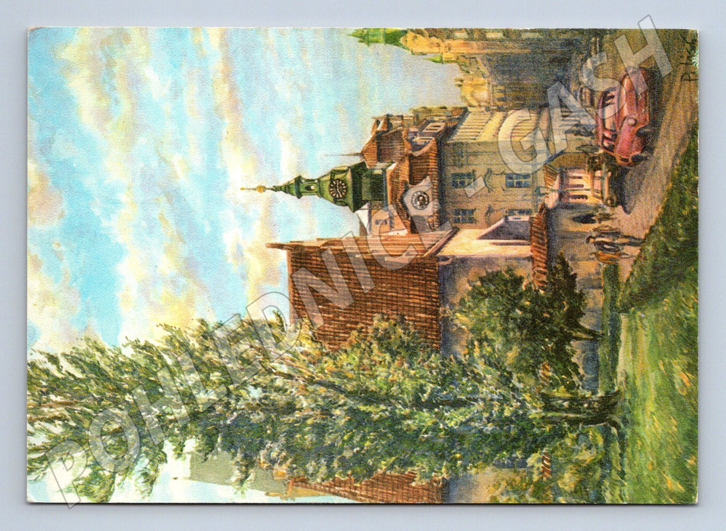 Pohlednice Praha Staronová synagoga kresba Lisý (M4296)