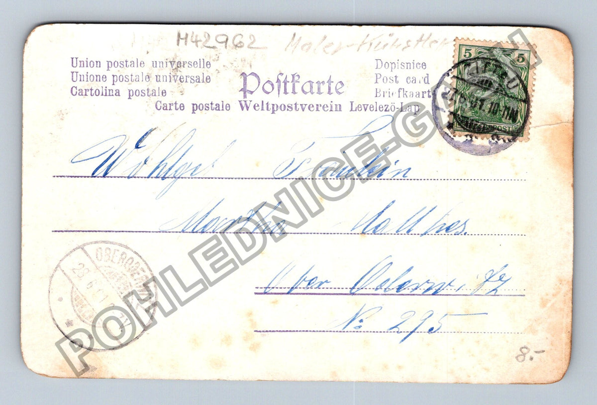 Pohlednice Skandinávie horská krajina s řekou a chatou (M42962)