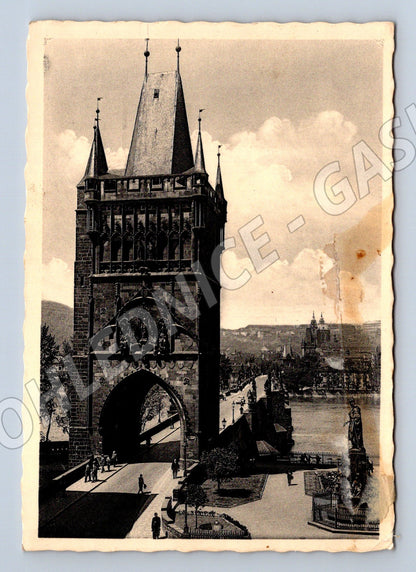 Pohlednice Praha Staroměstská věž 1941 historická (M4297)