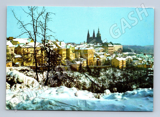 Pohlednice Praha Hradčany zimní Pressfoto (M4298)