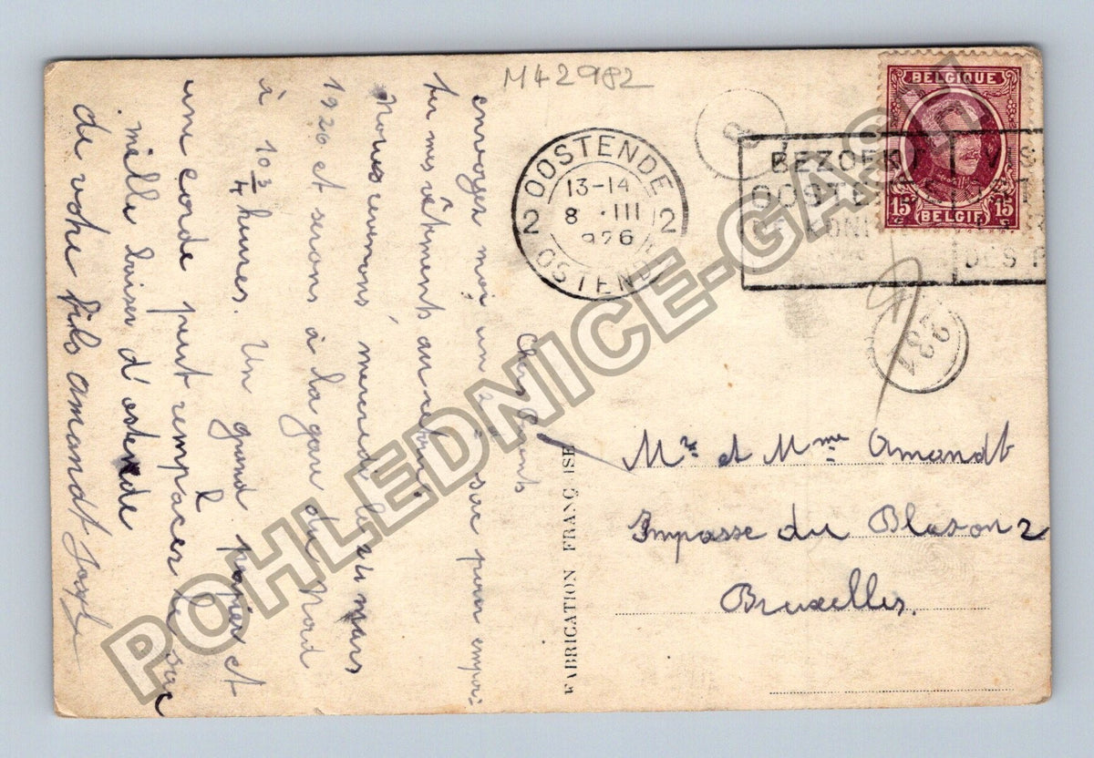Pohlednice Belgie OOSTENDE děti vlak GRAND VITESSE (M42982)