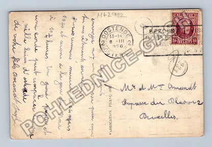 Pohlednice Belgie OOSTENDE děti vlak GRAND VITESSE (M42982)