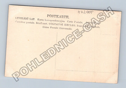Pohlednice Dítě s lahví a sklenicí (M42988)