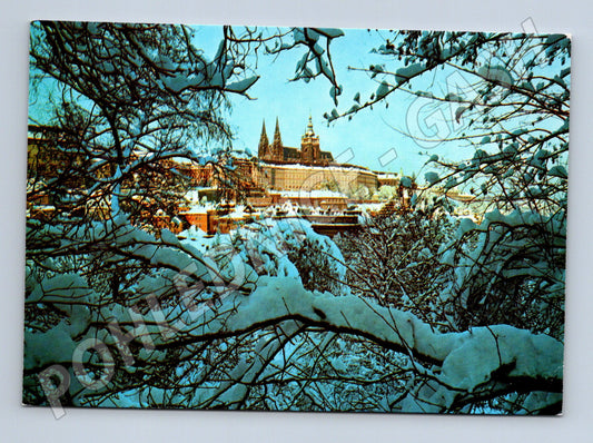 Pohlednice Praha Hradčany zimní Sitenský (M4299)