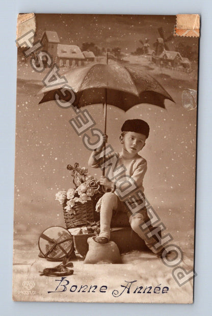 Pohlednice Švýcarsko Ženeva Bonne Année 1918 (M42995)