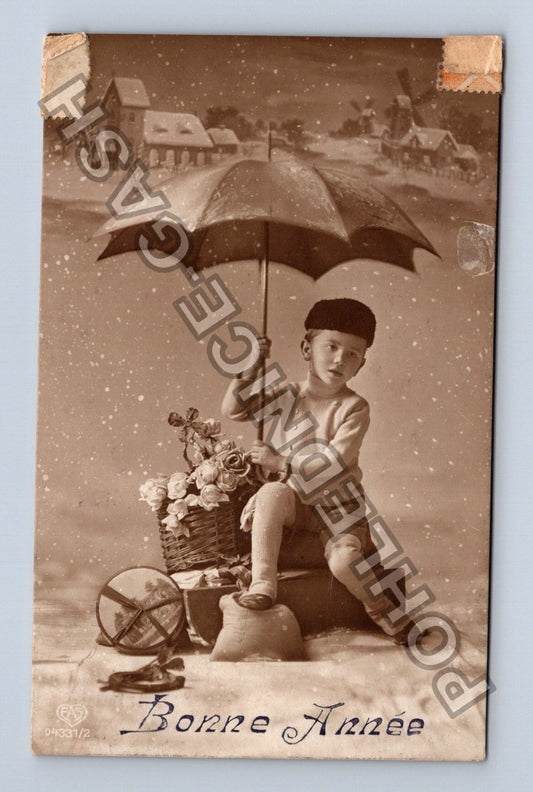 Pohlednice Švýcarsko Ženeva Bonne Année 1918 (M42995)