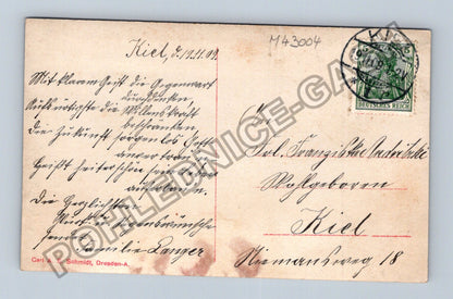 Pohlednice Německo Kiel dívka s květinami 1909 (M43004)