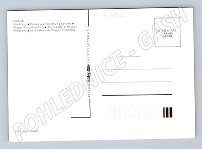 Pohlednice Praha Hradčany a Karlův most zimní (M4302)