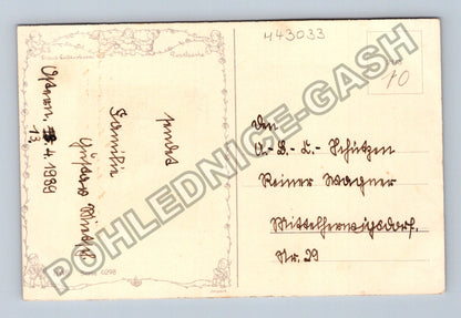 Pohlednice Německo školní motiv chlapec u tabule 1939 (M43033)