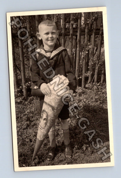 Pohlednice Chlapec s kornoutem April 1939 (M43045)