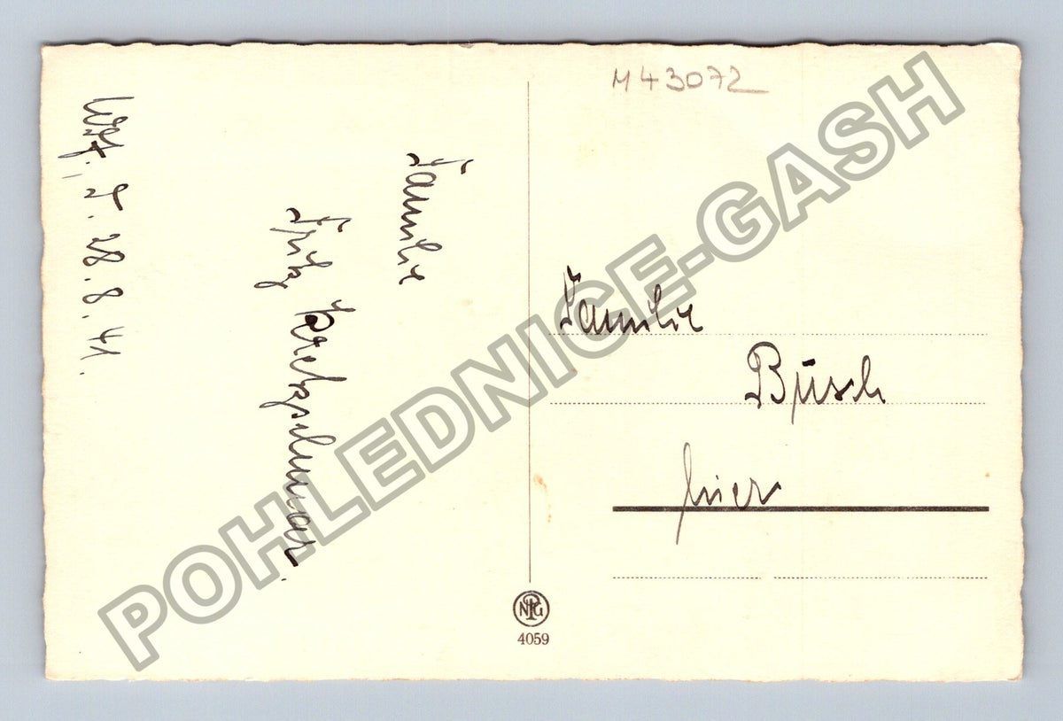 Stará fotografie Německo chlapec s kornoutem do školy 1941 (M43072)