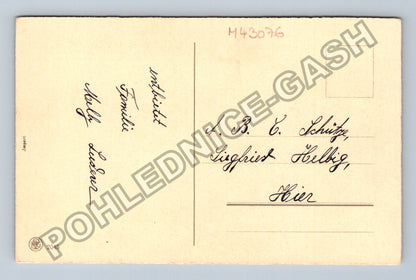 Pohlednice Německo chlapec s kornoutem Herlichen Glückwunsch (M43076)