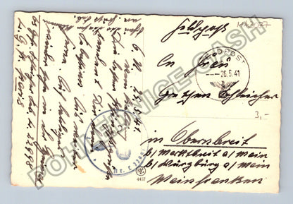 Pohlednice Německo chlapec s březovou větvičkou 1941 (M43077)