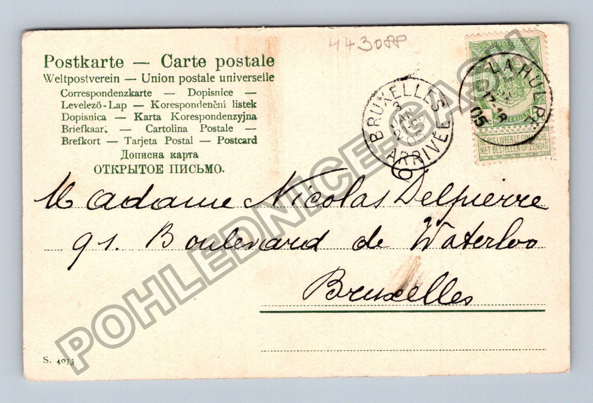Pohlednice Belgie děti s květinami (M43088)