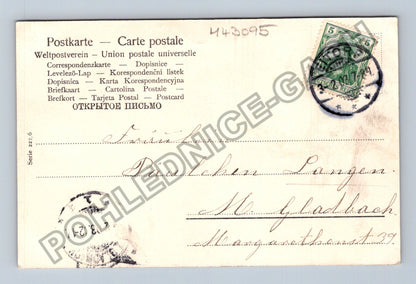 Pohlednice Německo dívka v klobouku portrét 1900 (M43095)