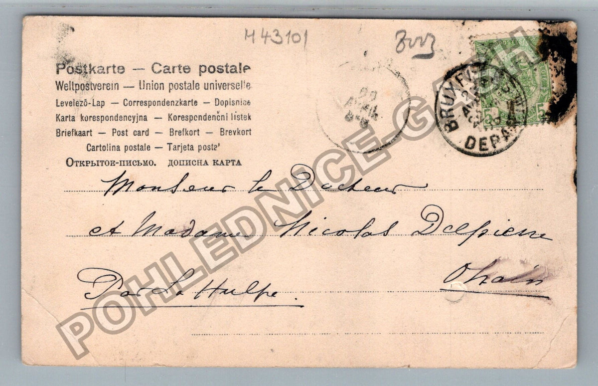 Pohlednice Belgie děti velikonoce 1905 (M43101)