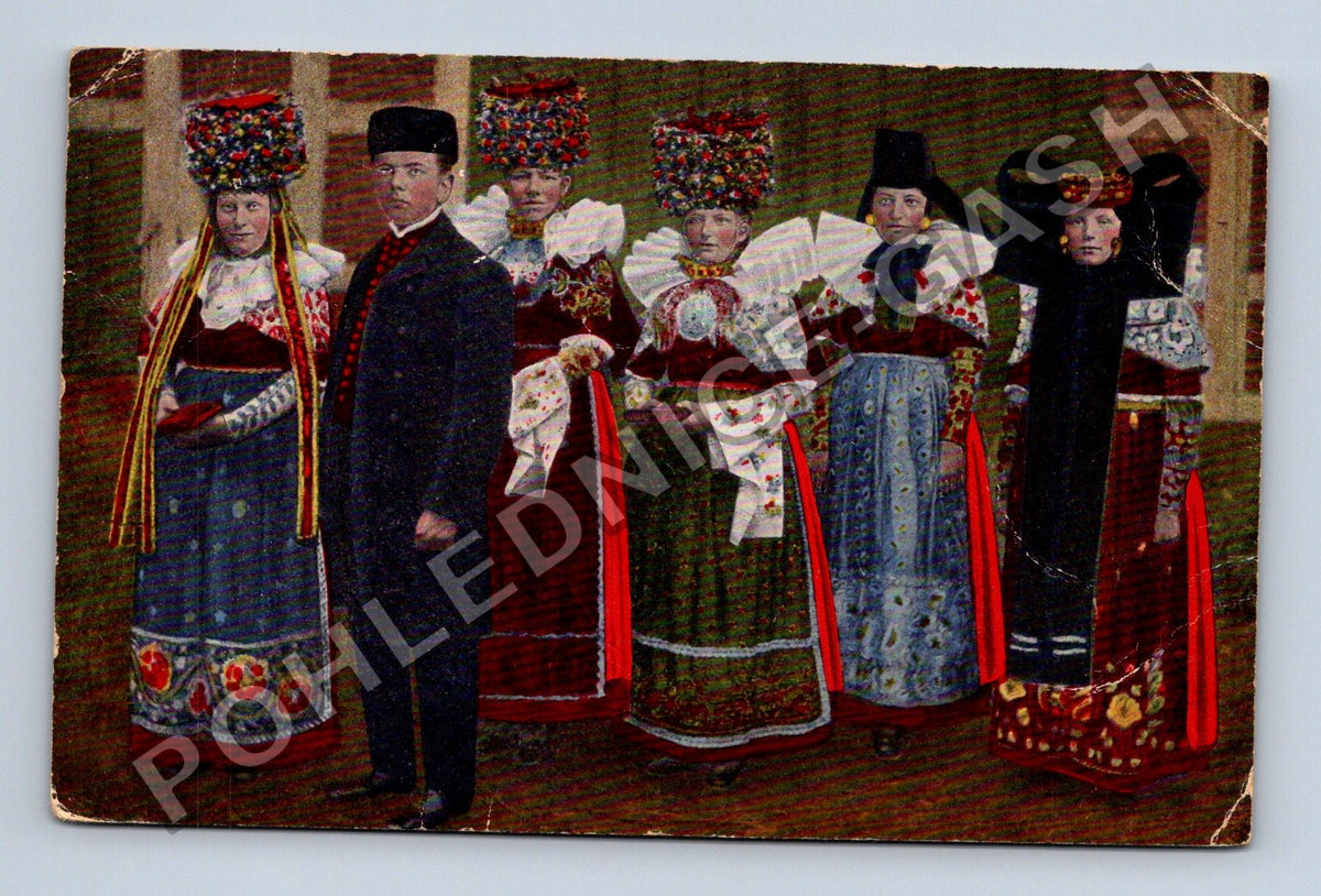 Pohlednice Německo Schaumburg-Lippe kroje 1923 (M43109)