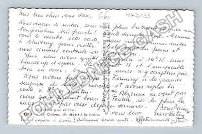 Pohlednice Francie Cheverny zámek lov se psy (M43133)