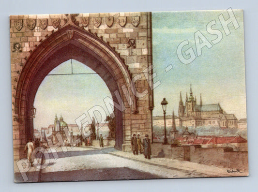 Pohlednice Praha Karlův most Vojtěch Kubašta (M4315)