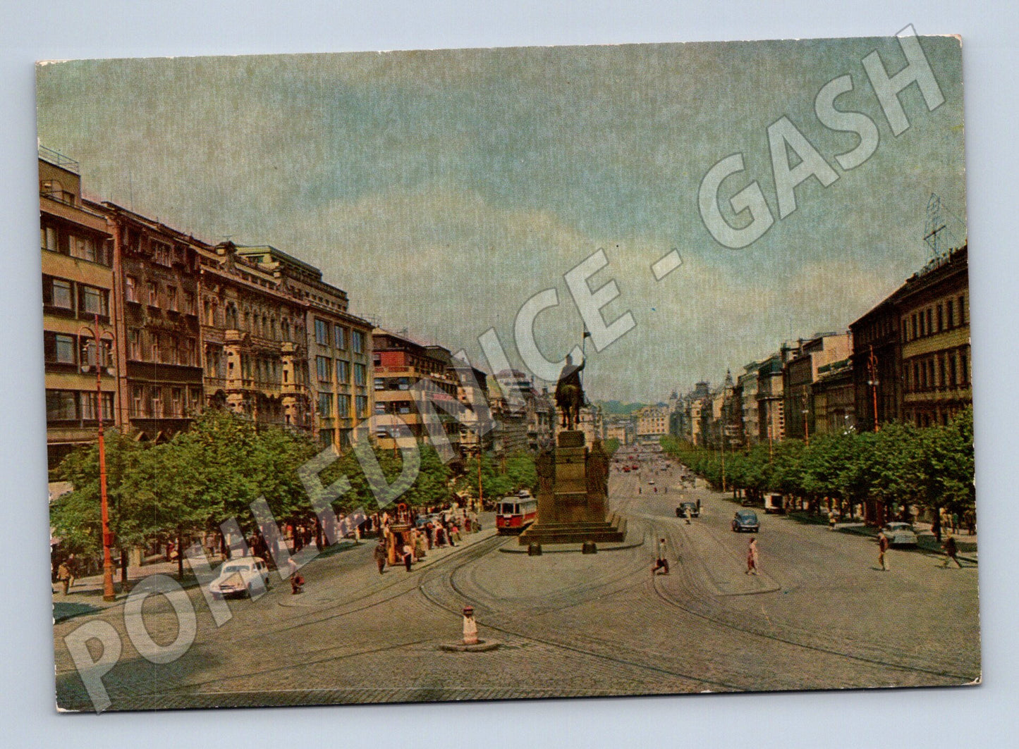 Pohlednice Praha Václavské náměstí historická barevná (M4321)