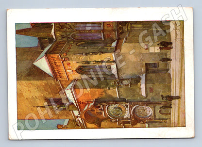 Pohlednice Praha Staroměstský orloj kolorovaný motiv (M4325)