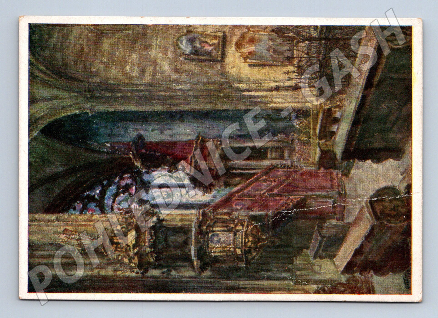 Pohlednice Praha kazatelna chrámu sv Víta 1937 (M4326)