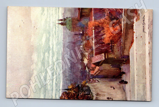 Pohlednice Praha Staré zámecké schody Šetelík (M4328)