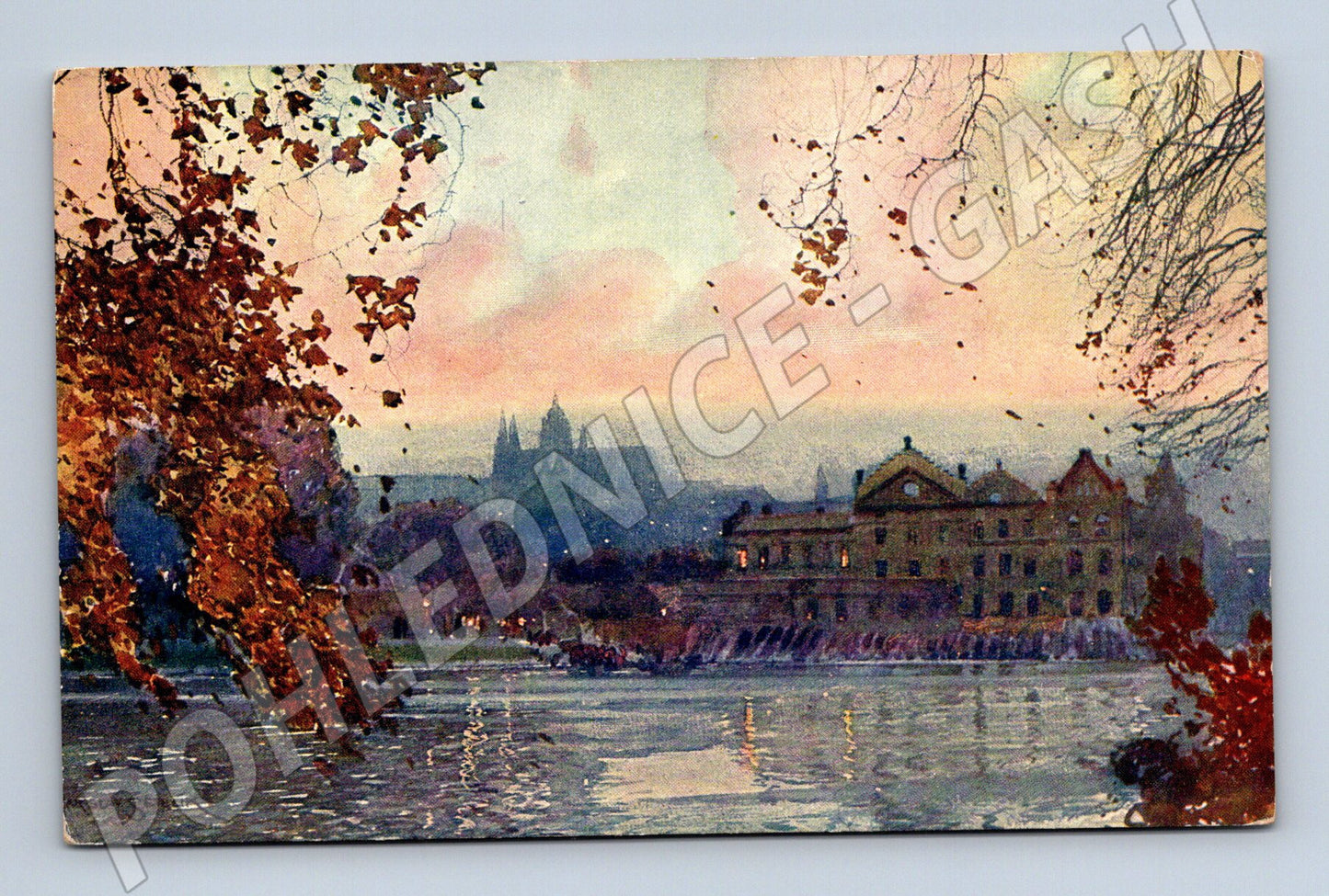 Pohlednice Praha Hradčany ze Střeleckého ostrova (M4333)