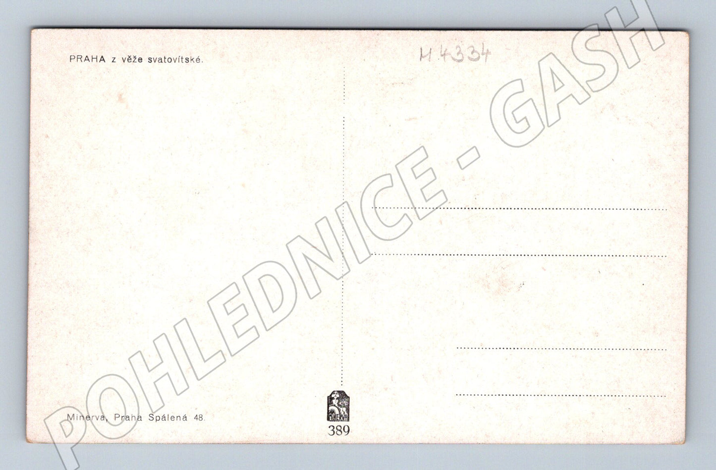 Pohlednice Praha z věže sv Víta historický pohled (M4334)