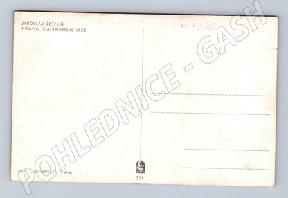 Pohlednice Praha Staroměstské věže Šetelík Minerva (M4336)