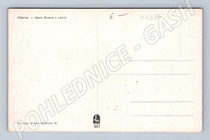 Pohlednice Praha Malá Strana z Letné historický motiv (M4337)