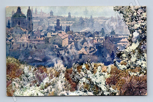 Pohlednice Praha ze Strahovské zahrady starý motiv (M4338)