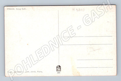 Pohlednice Praha Nový Svět zimní motiv Minerva (M4340)