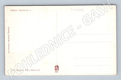 Pohlednice Praha Mostecká ulice Šetelík Minerva (M4342)