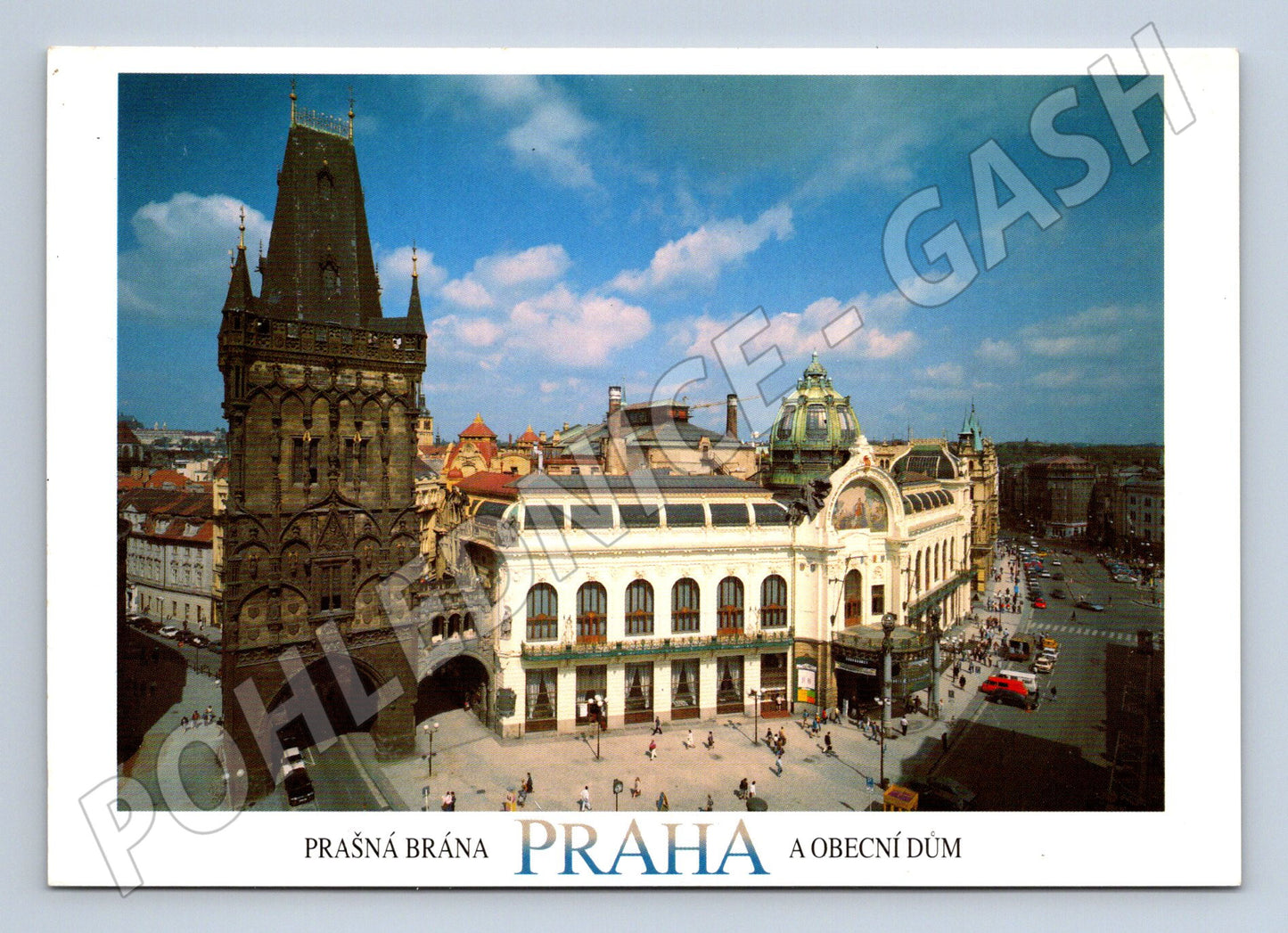 Pohlednice Praha Prašná brána a Obecní dům (M4349)