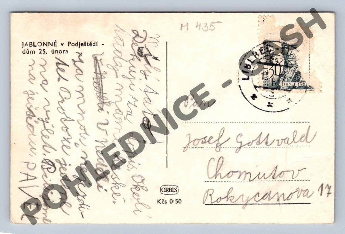 Pohlednice zámek Jablonné v Podještědí (M435)