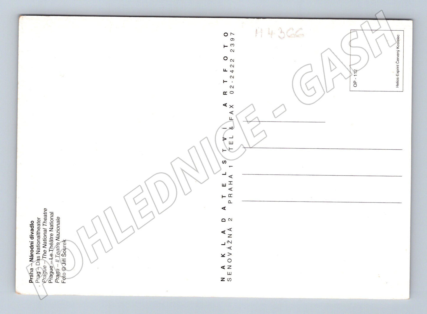 Pohlednice Praha Národní divadlo (M4366)
