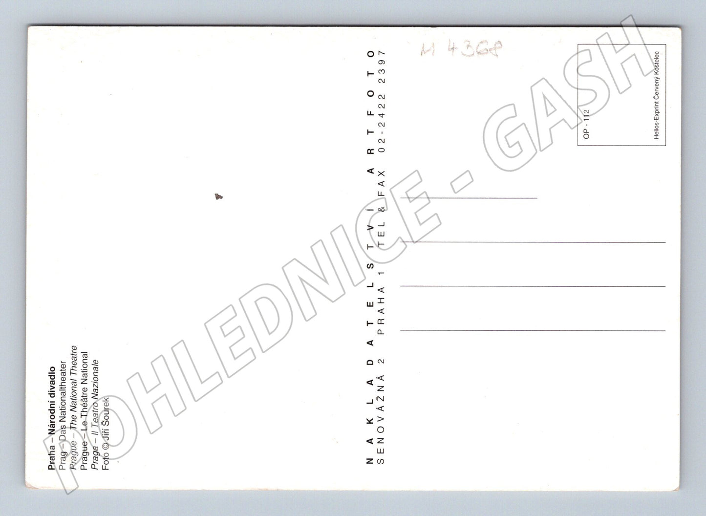 Pohlednice Praha Národní divadlo (M4368)