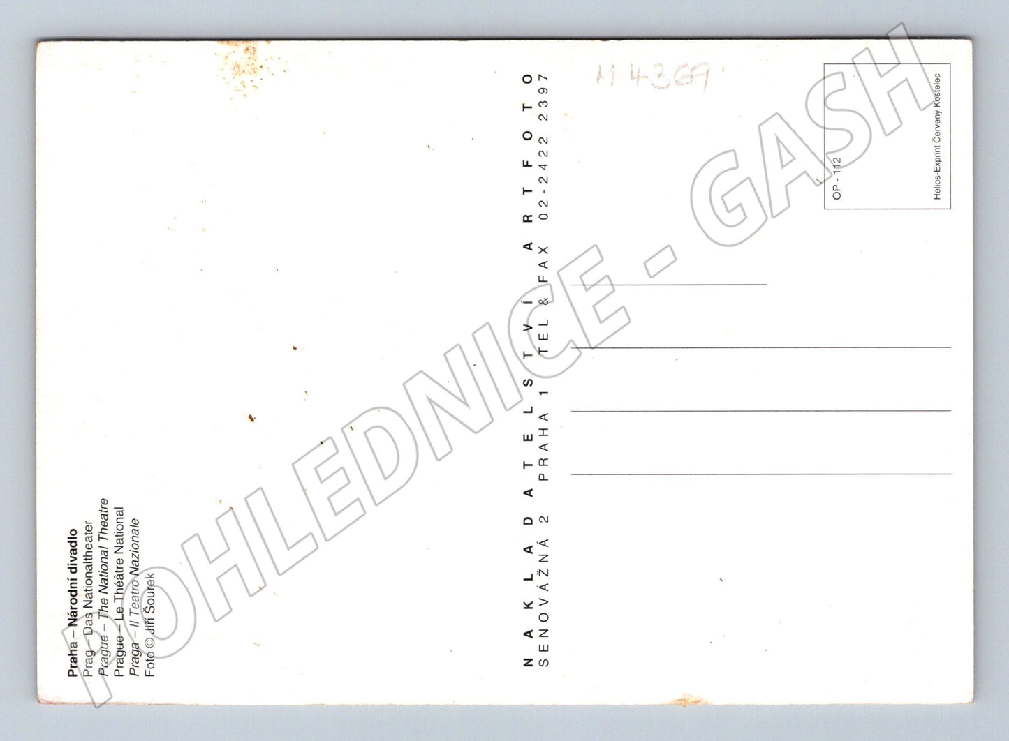 Pohlednice Praha Národní divadlo (M4369)