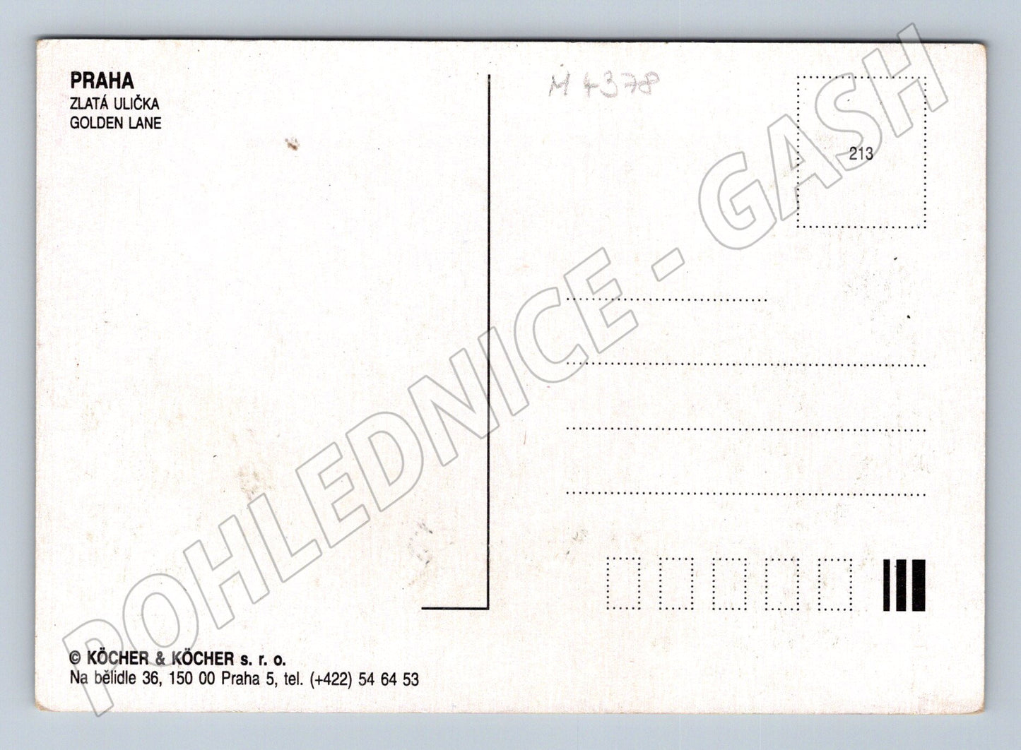 Pohlednice Praha Zlatá ulička (M4378)